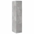 Armoire d'apothicaire gris béton 30x41x144,5 cm bois ingénierie