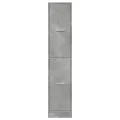 Armoire d'apothicaire gris béton 30x41x144,5 cm bois ingénierie