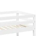 Lit superposé Blanc 90x190 cm Bois de pin massif