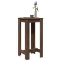 Table de bar chêne marron 51x50x103,5 cm bois d'ingénierie