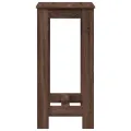 Table de bar chêne marron 51x50x103,5 cm bois d'ingénierie