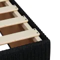 cadre de lit avec matelas Noir 100x200 cm Tissu