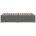 Cadre de lit sans matelas gris foncé 80x200 cm tissu