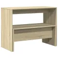 Ensemble table à manger et bancs 3 pcs bois d'ingénierie