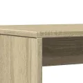 Ensemble table à manger et bancs 3 pcs bois d'ingénierie