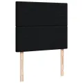 cadre de lit avec matelas noir 120x190 cm tissu