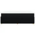 cadre de lit avec matelas noir 120x190 cm tissu