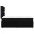 cadre de lit avec matelas Noir 100x200 cm Tissu