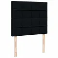 cadre de lit avec matelas noir 120x190 cm tissu