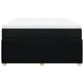 cadre de lit avec matelas Noir 160x200 cm Tissu