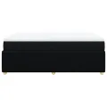 cadre de lit avec matelas Noir 160x200 cm Tissu