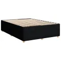 cadre de lit avec matelas Noir 160x200 cm Tissu