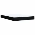 cadre de lit avec matelas Noir 160x200 cm Tissu