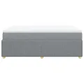 cadre de lit avec matelas Gris clair 160x200cm Tissu