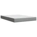 cadre de lit avec matelas Gris clair 160x200cm Tissu