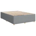 cadre de lit avec matelas Gris clair 160x200cm Tissu