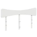 Cadre de lit sans matelas blanc 120x200 cm bois de pin massif