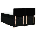 cadre de lit avec matelas Noir 140x200 cm Tissu