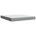 cadre de lit avec matelas Gris clair 180x200cm Tissu
