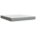 cadre de lit avec matelas Gris clair 180x200cm Tissu