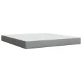 cadre de lit avec matelas Gris clair 180x200cm Tissu