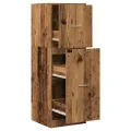 Armoire d'apothicaire vieux bois 40x41x118 cm bois d'ingénierie
