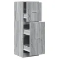 Armoire apothicaire sonoma gris 40x41x118 cm bois d'ingénierie