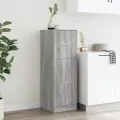 Armoire apothicaire sonoma gris 40x41x118 cm bois d'ingénierie