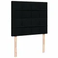 cadre de lit avec matelas Noir 120x200 cm Tissu