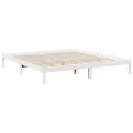 Cadre de lit extra long sans matelas 180x220 cm bois massif pin