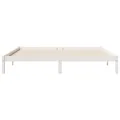 Cadre de lit extra long sans matelas 180x220 cm bois massif pin