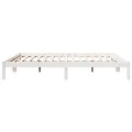 Cadre de lit extra long sans matelas 180x220 cm bois massif pin