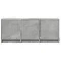 Meuble TV avec LED gris béton 97x34x40 cm bois d'ingénierie