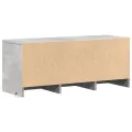Meuble TV avec LED gris béton 97x34x40 cm bois d'ingénierie