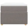 cadre de lit avec matelas Taupe 90x200 cm Tissu
