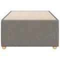 Cadre de lit sans matelas taupe 90x200 cm tissu