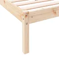 Cadre de lit extra long sans matelas 140x210 cm bois massif pin