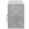Meuble TV avec LED gris béton 139,5x34x50 cm bois d'ingénierie
