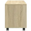 Armoire à roulettes chêne sonoma 72x33x42,5cm bois d’ingénierie