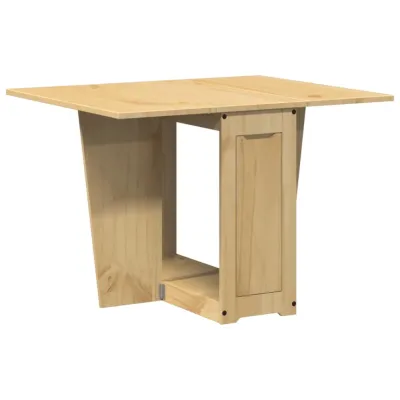 Table à manger papillon pliable Corona cire marron bois de pin 2