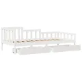 Lit de jour avec tiroirs sans matelas 90x190 cm bois massif