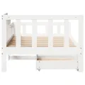 Lit de jour avec tiroirs sans matelas 90x190 cm bois massif