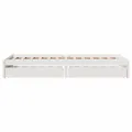 Cadre de lit sans matelas blanc 90x190 cm bois de pin massif