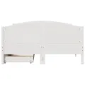 Cadre de lit sans matelas blanc 120x190 cm bois de pin massif