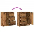 Buffet vieux bois 60x30x70 cm bois d'ingénierie