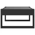 Table basse avec LED infini noir 70x53x30 cm