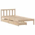 Cadre de lit sans matelas 90x200 cm bois de pin massif