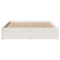 Cadre de lit sans matelas blanc 140x200 cm bois de pin massif