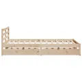 Cadre de lit sans matelas 160x200 cm bois massif de pin