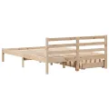 Cadre de lit sans matelas 160x200 cm bois massif de pin